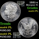 1881-s Morgan Dollar $1 Grades Choice Unc PL