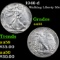 1946-d Walking Liberty Half Dollar 50c Grades Choice AU