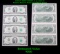 UNCUT MINT SHEET of 4x 2003 $2 Federal Reserve Notes All GEM Or Better