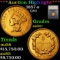 ***Auction Highlight*** 1857-s Three Dollar Gold 3 Graded au55+ By SEGS (fc)