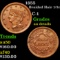 1855 Braided Hair Half Cent 1/2c Grades AU Details