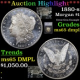 ***Auction Highlight*** 1880-s Morgan Dollar $1 Graded ms65 dmpl By SEGS (fc)