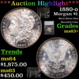 ***Auction Highlight*** 1880-o Morgan Dollar $1 Graded ms63+ By SEGS (fc)