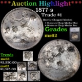 ***Auction Highlight*** 1877-s Trade Dollar $1 Graded ms62 By SEGS (fc)