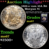 ***Auction Highlight*** 1899-o vam 10A R6 Morgan Dollar $1 Graded GEM++ Unc By USCG (fc)