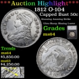 ***Auction Highlight*** 1812 O-104 Capped Bust Half Dollar 50c Graded ms64 By SEGS (fc)