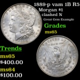 1889-p vam 1B R5 Morgan Dollar $1 Grades GEM Unc