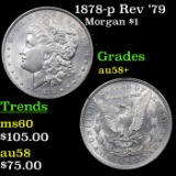 1878-p Rev '79 Morgan Dollar $1 Grades Choice AU/BU Slider+
