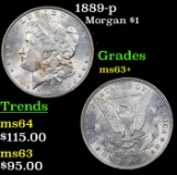 1889-p Morgan Dollar $1 Grades Select+ Unc