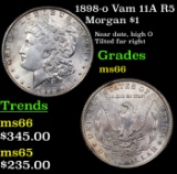1898-o Vam 11A R5 Morgan Dollar $1 Grades GEM+ Unc