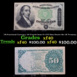 US Fractional Currency 50¢ Fourth Issue Fr-1379 Sam Dexter Sec Of Treasury Grades xf