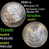 1881-s Morgan Dollar $1 Grades Select+ Unc