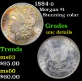 1884-o Morgan Dollar $1 Grades Unc Details