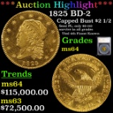 *HIGHLIGHT OF ENTIRE AUCTION* 1825 Gold Classic Head Quarter Eagle $2 1/2 Graded ms64 By SEGS (fc)