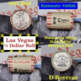 ***Auction Highlight*** Old Casino 50c Roll $10 Halves Las Vegas Casino Dunes 1927 Walker & 'D' Fran