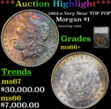 ***Auction Highlight*** 1882-o Very Near TOP POP Morgan Dollar $1 Graded ms66+ By SEGS (fc)