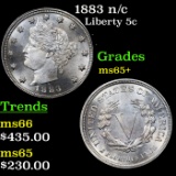 1883 n/c Liberty Nickel 5c Grades GEM+ Unc