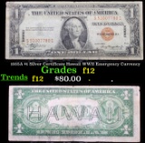 1935A $1 Silver Certificate Hawaii WWII Emergency Currency Grades f, fine