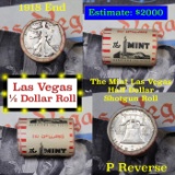 ***Auction Highlight*** Old Casino 50c Roll $10 Halves Las Vegas Casino The Mint 1918 Walker & 'P' F