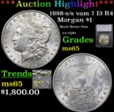 ***Auction Highlight*** 1898-s /s vam 7 I3 R4 Morgan Dollar $1 Graded ms65 By SEGS (fc)