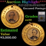 ***Auction Highlight*** 1860 John C Breckinridge, Joseph Lane Presidential ferrotype campaign medal