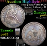 *HIGHLIGHT OF ENTIRE AUCTION* 1862-p Near TOP POP! Seated Liberty $1 Graded pr65 By SEGS (fc)