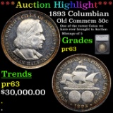 *HIGHLIGHT OF THE YEAR* Proof 1893 Columbian Old Commem Half Dollar 50c Graded pr63 By SEGS