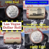 ***Auction Highlight*** Full Morgan/Peace Casino Las Vegas Sands silver $1 roll $20, 1886 & 1900 end