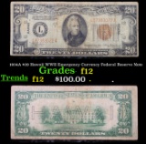 1934A $20 Hawaii WWII Emergency Currency Federal Reserve Note Grades f, fine