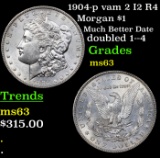 1904-p vam 2 I2 R4 Morgan Dollar $1 Grades Select Unc