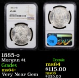 1885-o Morgan Dollar $1 Graded ms64+ By NGC