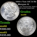 1900-o Vam 23C I2 R6 Morgan Dollar $1 Grades GEM+ Unc