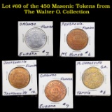 Lot #60 of the 450 Masonic Tokens from The Walter O. Collection