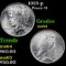 1923-p Peace Dollar $1 Grades Choice Unc