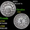 1873 Shield Nickel 5c Grades vf++