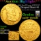 *HIGHLIGHT OF THE MONTH* 1804 Small/Large 8 BD-5 R-7 Gold Draped Bust $5  au58+ details By SEGS (fc)
