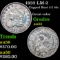 1833 LM-2 Capped Bust Half Dime 1/2 10c Grades Choice AU