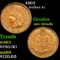 1862 Indian Cent 1c Grades Unc Details