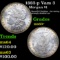 1883-p Vam 3 Morgan Dollar $1 Grades Select+ Unc