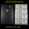 UNCUT MINT SHEET of 4x 2001 $5 Federal Reserve Notes All GEM Or Better