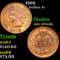 1888 Indian Cent 1c Grades Unc Details