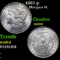 1887-p Morgan Dollar $1 Grades Choice Unc