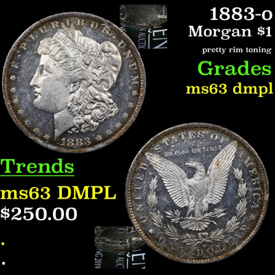 1883-o Morgan Dollar $1 Grades Select Unc DMPL