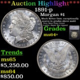 ***Auction Highlight*** 1891-p Morgan Dollar $1 Graded ms64+ By SEGS (fc)