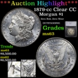 *HIGHLIGHT OF NIGHT* 1879-cc Clear CC Morgan Dollar $1 Graded ms63 By SEGS (fc)