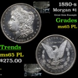 1880-s Morgan Dollar $1 Grades GEM Unc PL