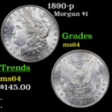 1890-p Morgan Dollar $1 Grades Choice Unc