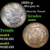 1885-p Morgan Dollar $1 Grades Choice Unc