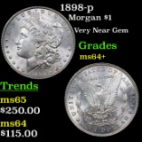 1898-p Morgan Dollar $1 Grades Choice+ Unc