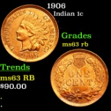 1906 Indian Cent 1c Grades Select Unc RB